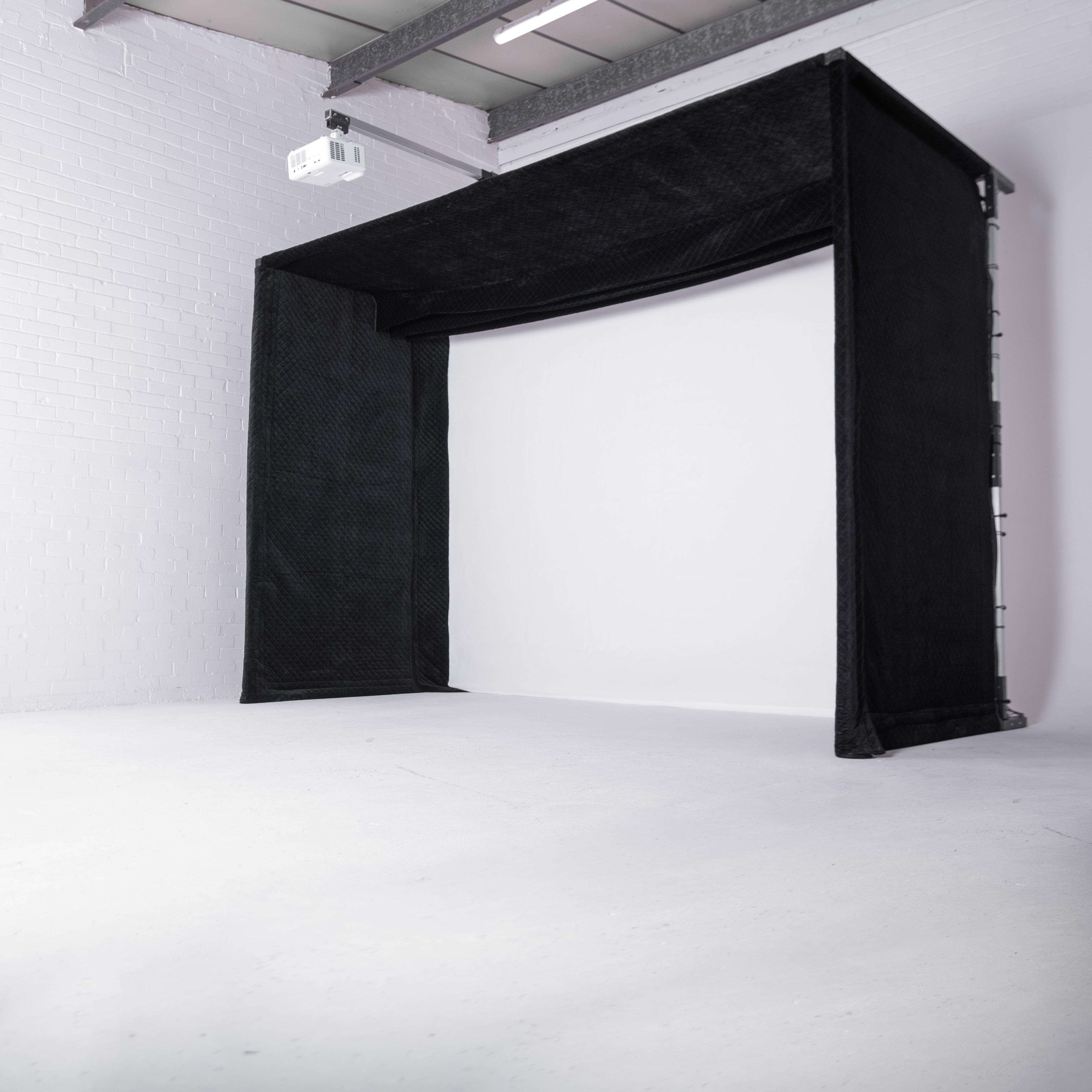 GolfBays Lux Golf Simulator Hitting Enclosure